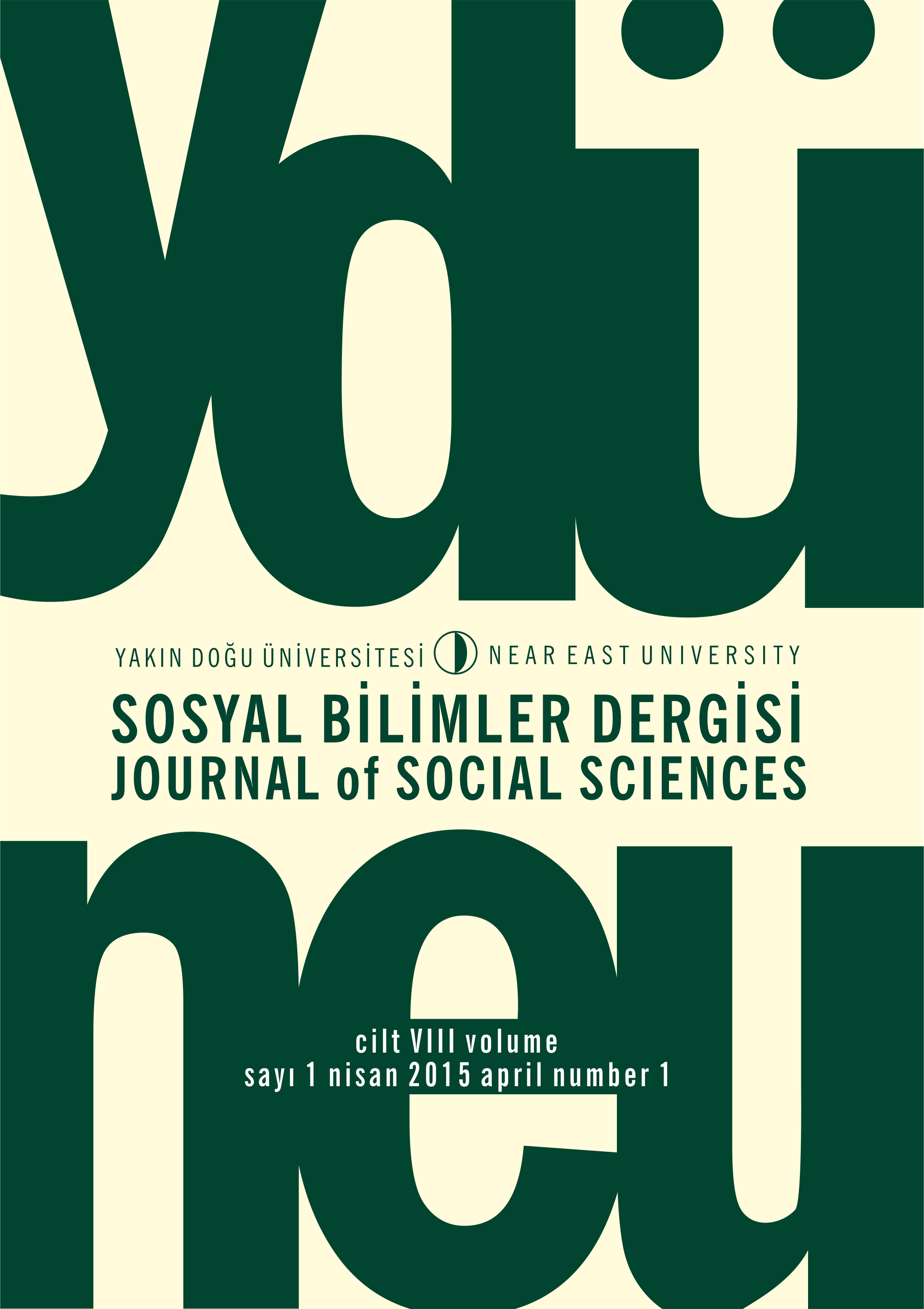 					Cilt 8 Sayı 1 (2015): Yakın Doğu Üniversitesi Sosyal Bilimler Dergisi Gör
				