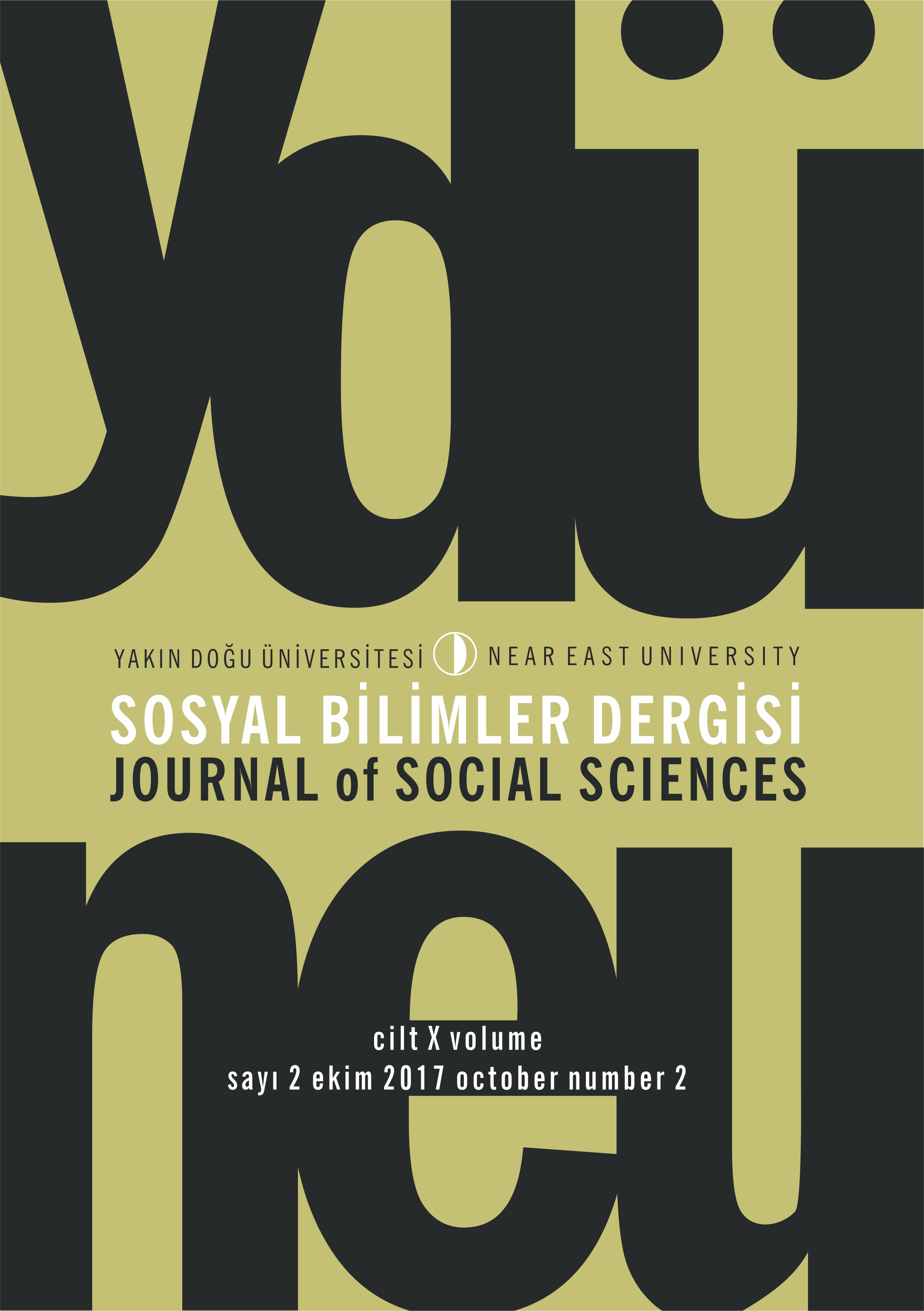 					View Vol. 10 No. 2 (2017): Yakın Doğu Üniversitesi Sosyal Bilimler Dergisi
				