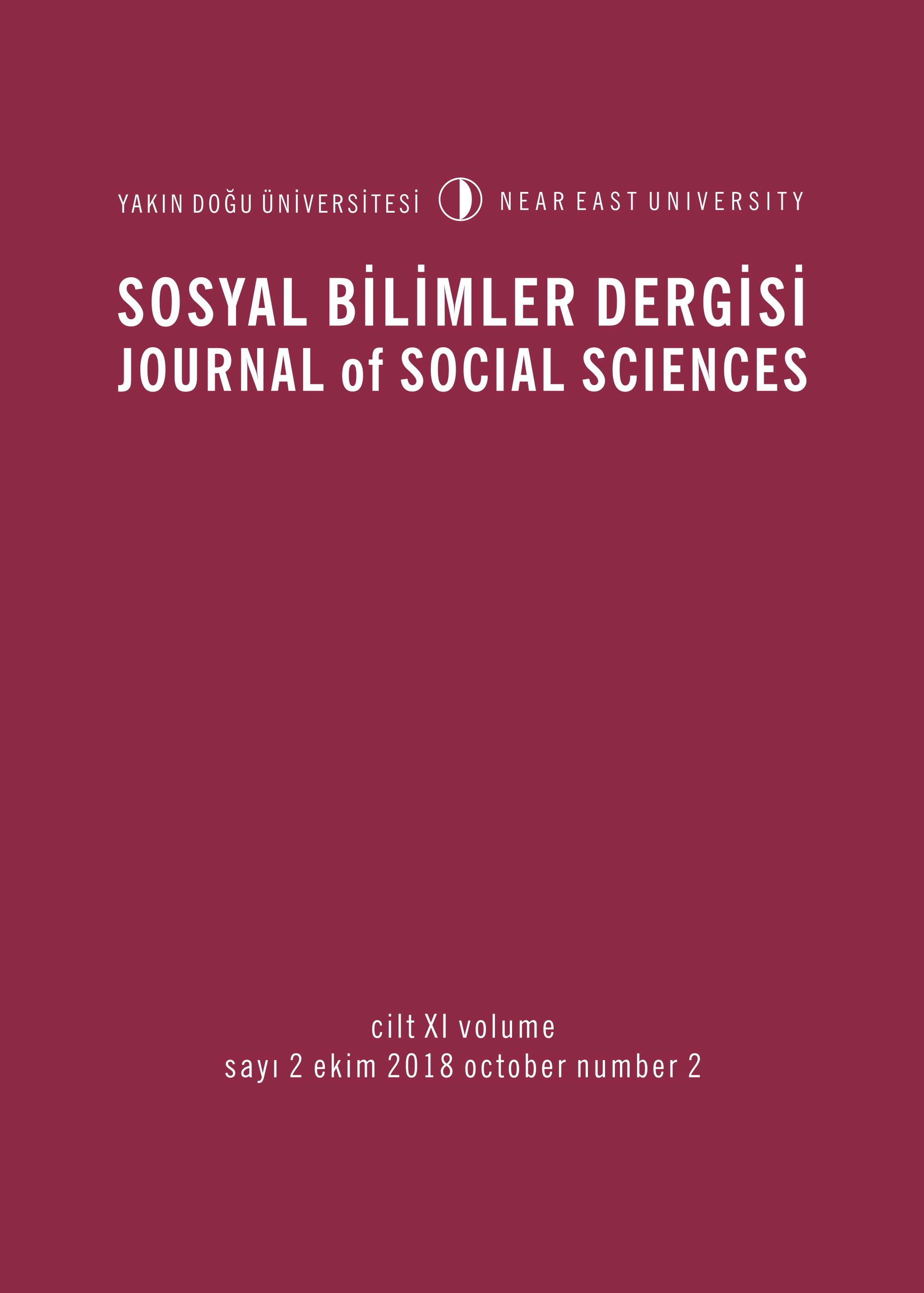 					View Vol. 11 No. 2 (2018): Yakın Doğu Üniversitesi Sosyal Bilimler Dergisi
				